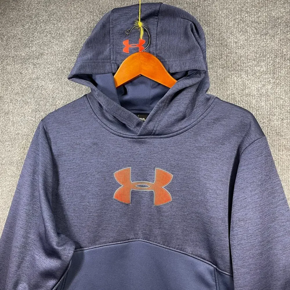 Under Armour Storm 1 Hoodie Men's Large Blue Pullover Activewear Outdoors